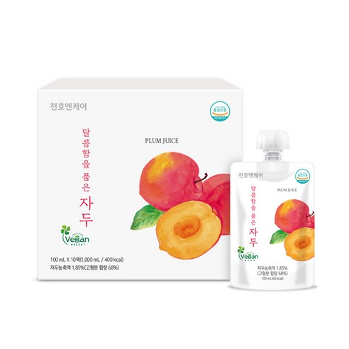 천호엔케어 달콤함을 품은 자두 음료 과일주스, 100ml, 1개