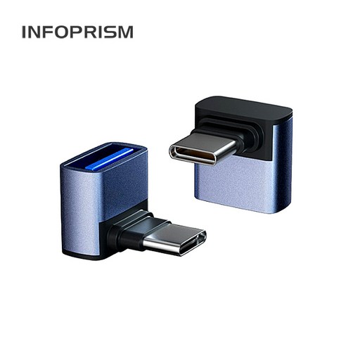 INFOPRISM / USB 3.1 C타입 A타입 각도 변환 젠더 90도 180도 L형 U형 ㄱ형 - 변환 젠더 | 쿠팡