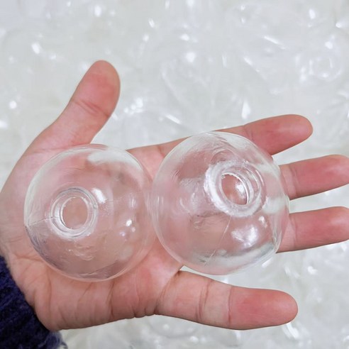 말랑이 DIY 왁뿌볼 만들기 고무공 리필용 말랑이 왁뿌공 고무볼 투명공, 5개, 6cm