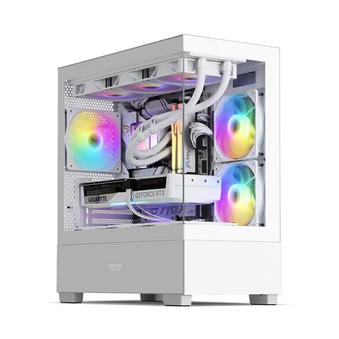 메이드시스템 조립컴퓨터 풀세트 조립PC 게이밍PC 아이온2 게임용 컴퓨터 본체 롤 오버워치 피파 배그 배틀그라운드 디아블로 데스크탑 고사양PC, 윈도우 11 홈, 500GB, 16GB, 라데온 RX 7600, AMD 5600 MW04