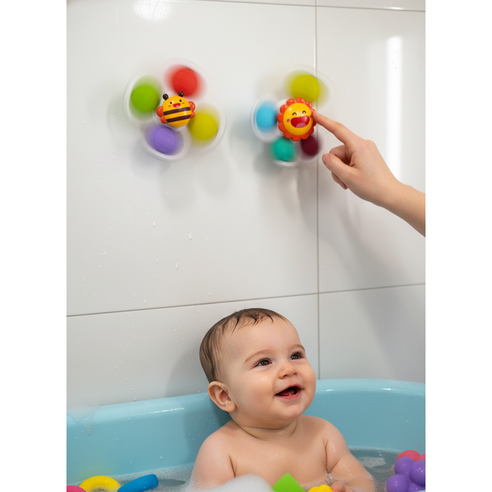 리틀그립 유아용 흡착 회전 스피너 딸랑이 3종 이미지 2