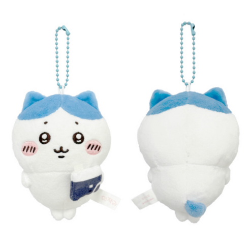 먼작귀 스트레스볼 키링 인형 가방고리, 1개, 하치와레_블루, 12cm