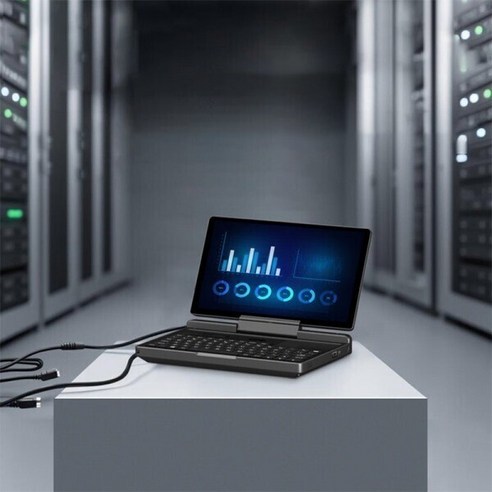GPD MicroPC 2 휴대용 미니 게임 노트북 인텔 N300 7인치 1080P 터치스크린, 블랙, 16GB, 512GB, WIN11 Home