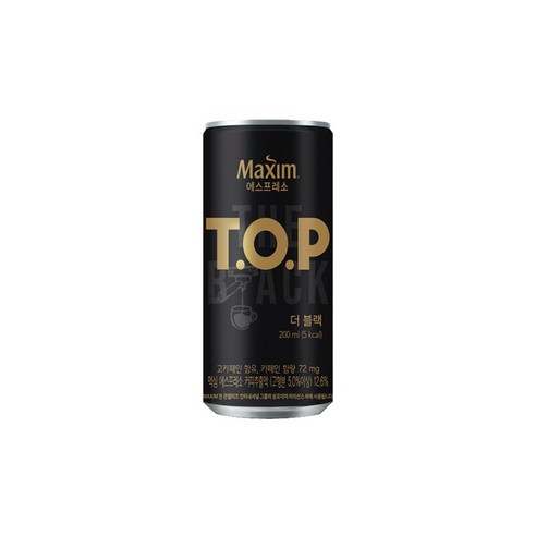 맥심 티오피 200mL 더블랙 1캔(낱개)/TOP캔커피, 1개