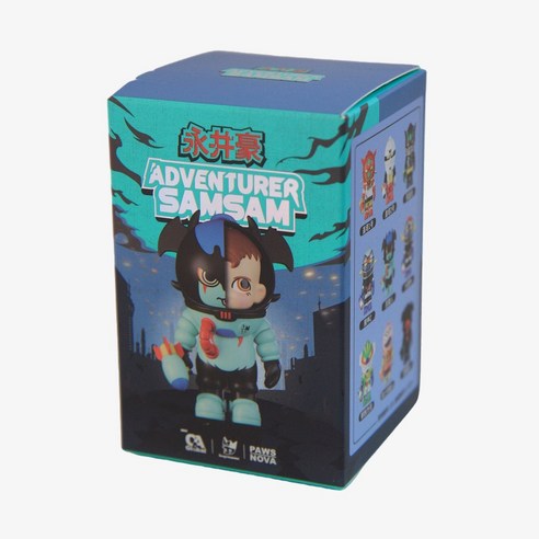 永井豪 PAWS NOVA ADVENTURER SAMSAM シュリンク付き PAWS NOVA ADVENTURER SAMSAM 永井豪英雄系列盲盒公仔- 庫柏力克熊