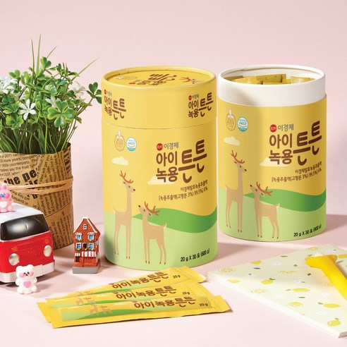 [공식판매점]이경제 아이녹용튼튼 어린이영양제 아이녹용젤리 녹용함유 1박스(20g*30포) 우리 아이 바른 성장을 위해 이미지 4