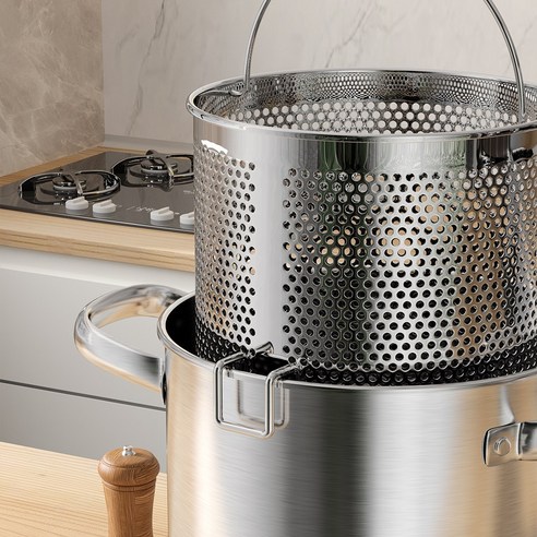 FANOBO 스테인리스 스틸 다기능 냄비 4.3L 이미지 2