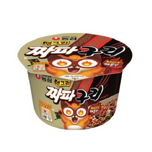 짜파구리 앵그리 큰사발면 108g, 16개