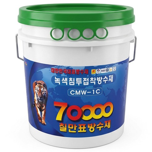 칠만표 방수제 CMW-1C 18kg 침투접착방수제 옥상 방수 상도 코팅, 녹색, 1개