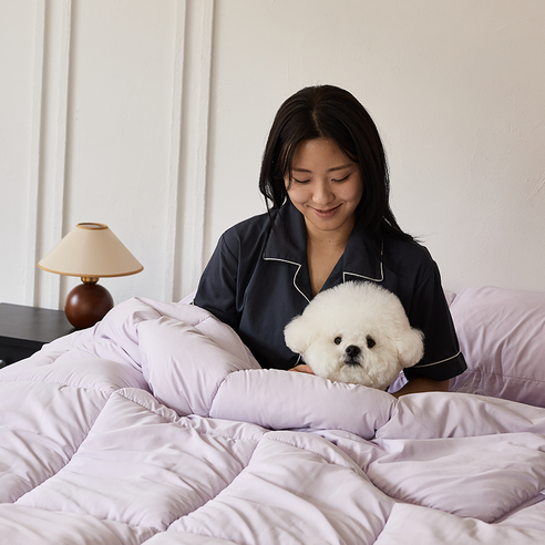 르몽스 먼지없는 알러지케어 차렵이불 세트 후기 분석 - 꼼꼼한 박음질 상태