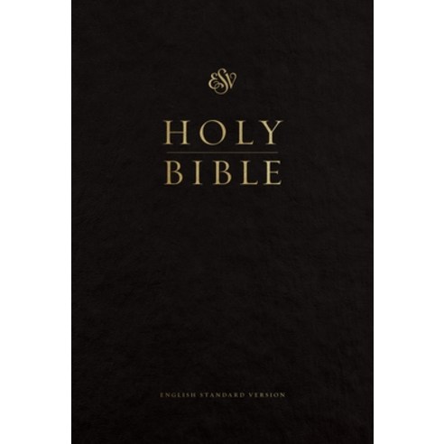 (영문도서)ESV Pew and Worship Bible Large Print (Black) Hardcover, Crossway, English, 9781433563492