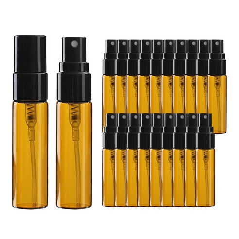 향수용기 블랙 브라운 스프레이 공병 5ml 20개 알루미늄뚜껑