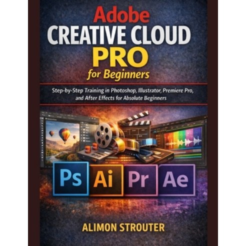 (영문도서)Adobe Creative Cloud Pro for Beginners: Step-by-Step Training in Photoshop Illu... Paperback, Independently Published, English, 9798244073522