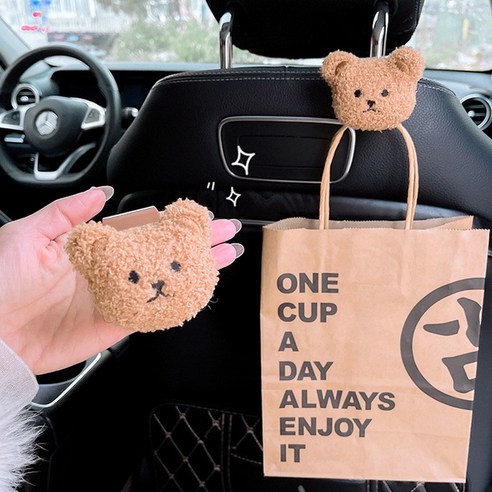 차량용 곰돌이 대형 후크 세트 이미지 2