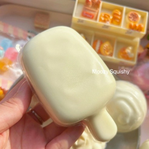 아이스크림 말랑이 스퀴시 스퀴지 촉감놀이, 1개, 바닐라