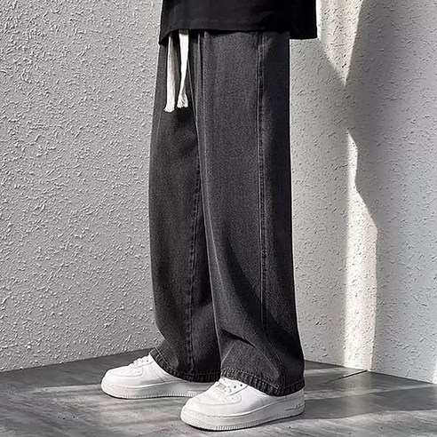 편안함과 스타일, 가성비를 모두 갖춘 스몰더 세미 와이드 밴딩 청바지 [1325]