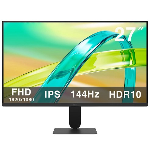 -LG전자- LG모니터 27U411B 27인치 IPS패널 144Hz FHD PC모니터 가정용 사무용 슬림베젤, 68.5cm, 엘지모니터_27U411 B