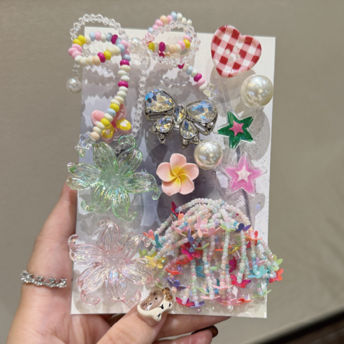 지비츠 신발파츠 12피스 젤리 파츠 DIY 팩 신꾸 신발참 신발악세사리 신발꾸미기