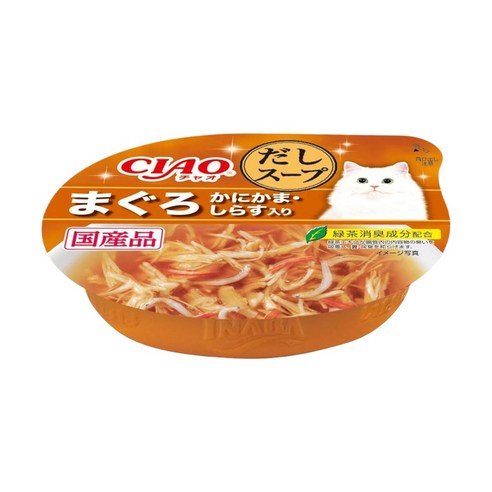 챠오츄르 고양이 다시스프컵, 참치&게맛살&치어, 60g, 6개