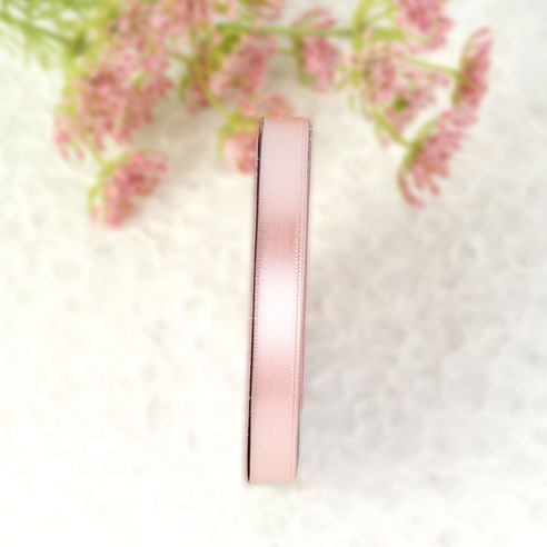 노크원 고밀도 51색 공단리본 10mm x 11.2M, 1개, 살핑크
