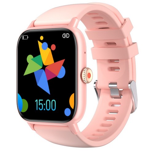 WAPIK 블루투스 통화 스마트워치 Z8 한글판 GPS, 핑크, 4.8cm, GPS + 블루투스