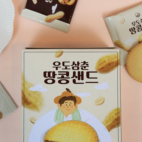 우도삼춘 땅콩샌드, 72g, 1개