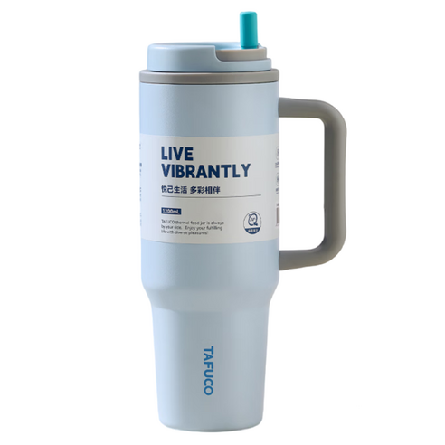 타푸코 T6 대용량 보온 텀블러, 1개, 1200ml, 씨솔트 블루