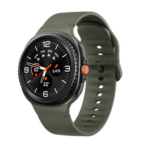 갤럭시워치8 40mm/44mm/8클래식 46mm 호환 스포츠 스티치 실리콘 스트랩, 그린+블랙