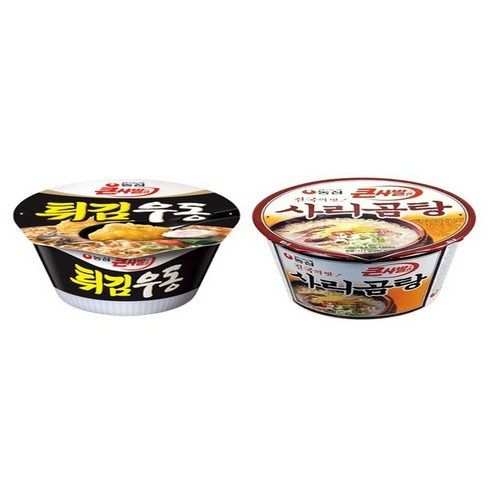 농심 세트상품 사리곰탕8컵 + 튀김우동8컵 111g 큰컵 16개, 16개