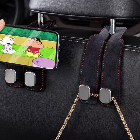 이지몰 차량용 헤드레스트 후크 가죽 걸이 세트 실사용 후기 | 효과 있을까? - 상품 이미지 4