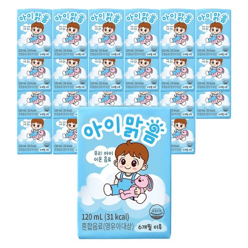 일화 아이맑음 우리아이 이온음료, 120ml, 24개