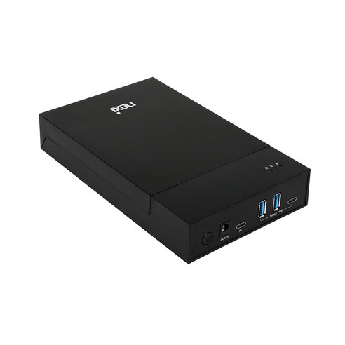 넥시 NX-U3035HC-HUB 3.5인치 외장하드 케이스 유전원 2in1 멀티 허브, 1개