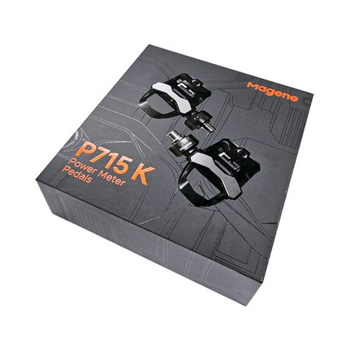 마진 P715 페달형 파워미터 룩클릿 시마노클릿 로드자전거 클릿페달, 블랙, 1.5C