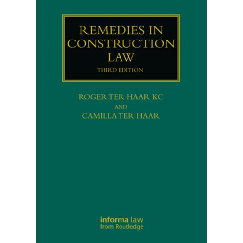 (영문도서)Remedies in Construction Law Paperback, Informa Law from Routledge, English, 9781032636665
