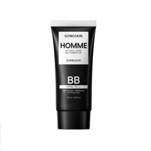 공스킨 내추럴 썬크림 BB 파운데이션 SPF50+ PA+++(식약처 인증 자외선 차단 미백 주름개선 3중 기능성), 50ml, 1개