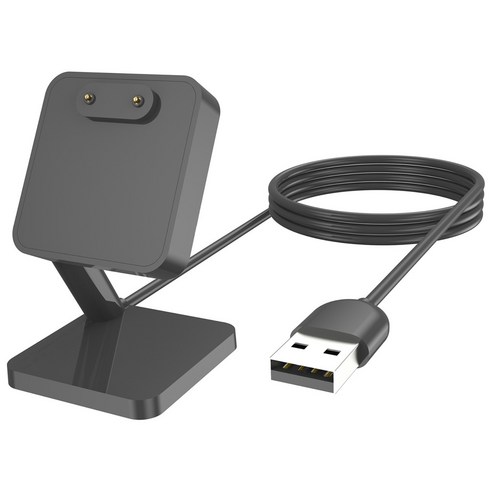 엔터콘 갤럭시핏3 USB 충전 거치대 케이블 충전선 충전독 1m 호환, USB A 타입 1m, 블랙