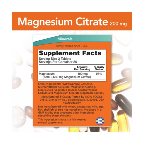 나우푸드 마그네슘 시트레이트 200mg 타블렛 100정, 1개 맛있게 먹은 솔직 후기 - 상품 이미지 2