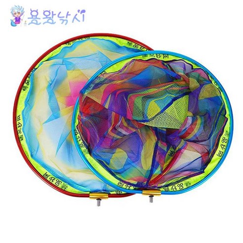 용왕낚시 나노코팅 레인보우 일체형 뜰채헤드 낚시뜰채 뜰망 뜰채프레임, 나노코팅 일체형 레인보우 30#