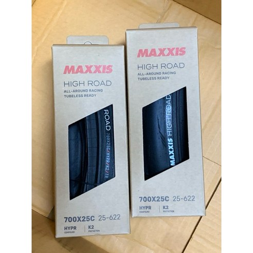 MAXXIS 瑪吉斯 HIGH ROAD TR無內胎 黑色/膚邊徑賽外胎 700*25C 公路車胎, TR黑色28C一條+..., 1個 ...