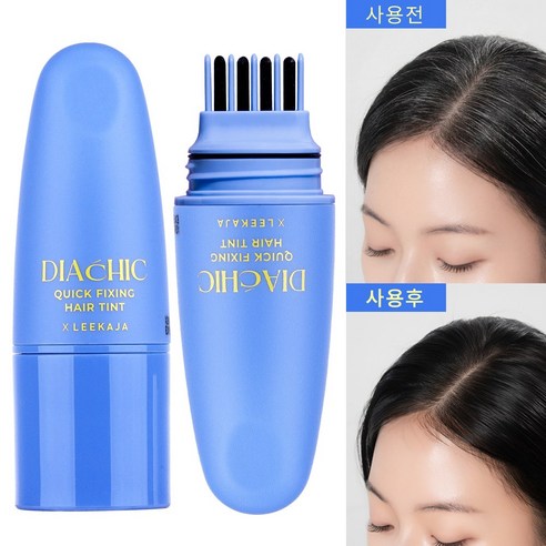 이가자헤어비스 디아쉬끄 퀵 픽싱 헤어틴트 새치커버스틱 흰머리커버, 1개, 다크브라운