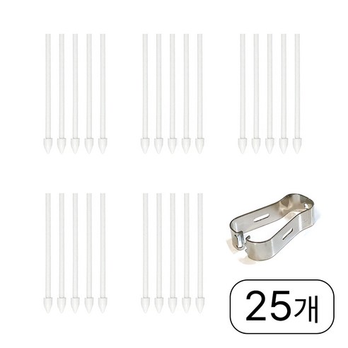 삼성 갤럭시탭 S펜 호환 교체용 펜촉 S6 S7 S8 S9 S10 플러스 울트라 FE 펜촉 25개입, 1개, 화이트(5세트)
