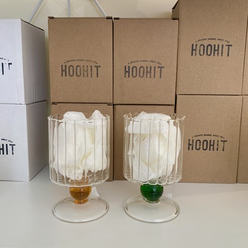 신혼의 설렘을 담은 HOOHIT 플리츠 고블렛잔, 잊지 못할 집들이 선물을 선사하세요!