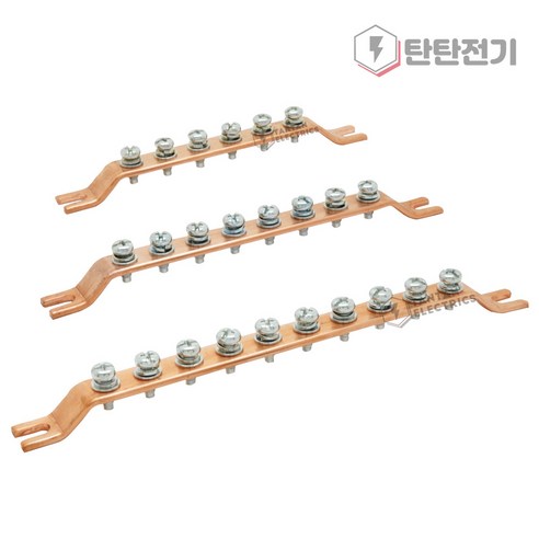 6P 8P 10P 12P 동 접지 부스바 3T 15mm 접지바 단자대 Earth Bar Ground Bus Bar ...