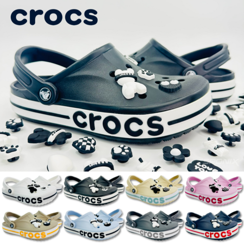 (매장정품) 크록스 바야밴드 슬리퍼 남성 여성 샌들 실내화 스포닉스 악세사리 세트 이미지 2