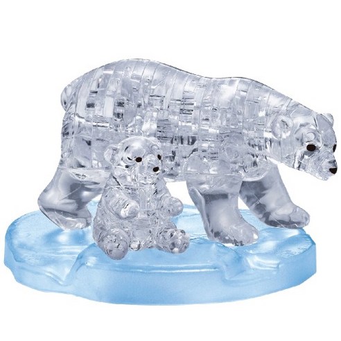 3D 크리스탈 퍼즐 북극곰(Polar bear), 1개