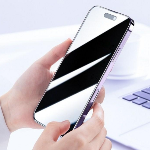 아이폰17 풀커버 변색없는 사생활 보호 필름 2매 세트 고선명 강화유리 카메라커버 이미지 2