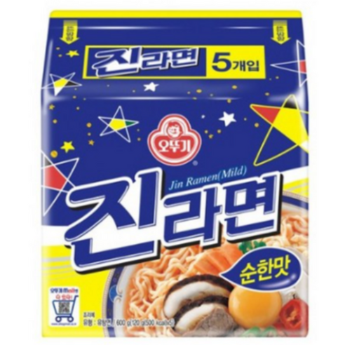 오뚜기 진라면 순한맛 120g (5개입)x!개, 5개