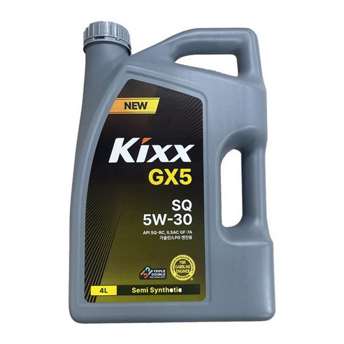 KIXX GX5 5W30 SQ 4L 가솔린 엔진오일 실사용 후기 | 효과 있을까? - 상품 이미지 1