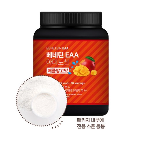 베네틴 EAA 7000 필수 아미노산 보충제 애플망고맛 500g, 1개 이미지 3