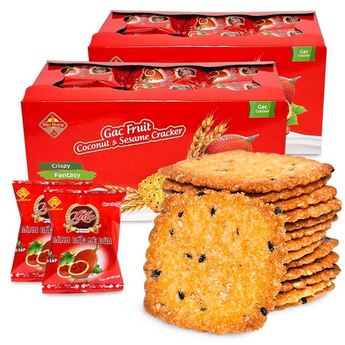객후르츠 코코넛 참깨크래커, 520g, 2박스